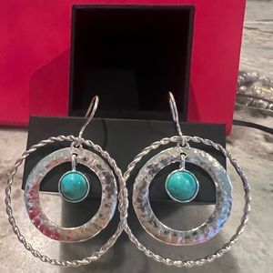 Opulenza Designs .925 sterling silver and turquoise Earrings